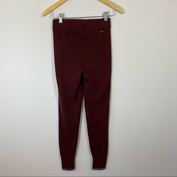 ROOTS CABIN Burgundy Thick High Waist Leggings - Picture 7 of 7